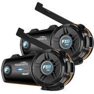FODSPORTS FX8 Pro Motorcycle Communication Systems with Dual-Chip Fast Pairing, Music Sharing, Audio