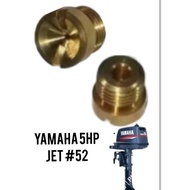 YAMAHA OBM 5HP/4HP 648-14343 main jet (#52)  # 2 stroke outboard engine part