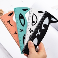 4Pcs Colorful Cat Wooden Ruler, Cartoon Creative Ruler, Wooden Ruler, Stationery, Learning Supplies