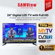 [Member Exclusive] SAMView Digital LED TV FHD 1080P MYTV DVB-T2 Ready (24")