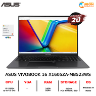 ASUS VIVOBOOK 16 X1605ZA-MB523WS NOTEBOOK (โน๊ตบุ๊ค) INTEL i5-12500H / 16GB / 512GB / WIN11+OF ประกันศูนย์ 2 ปี