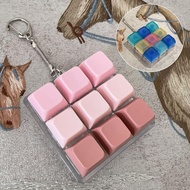 Creative Fidget Keychain Keyboard Pendant Finger Keyboard Cap DIY Keyboard Relief Stress Toy Keychai