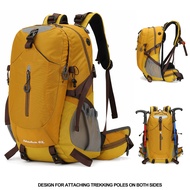 Outdoor hiking backpack 40L large capacity sports backpack, multifunctional hiking backpack with rai