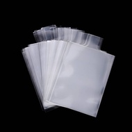 Sun 100Pcs Pull Tab Sleeves For Card Savers Semi-rigid Game Card Holders With Ears More Convenient C