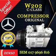 MERCEDES-BENZ W202 C-CLASS 1997 YEAR 6PK 7SBU16C 1 PIN 3 LEG DENSO ND COMPRESSOR/ KOMPRESOR (CAR AIR