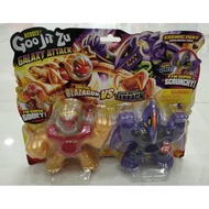 Goo Jit Zu Heroes Galaxy Attack Blazagon Vs Terrack Original Toy