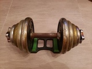 可調節式啞鈴30磅一隻連啞鈴座