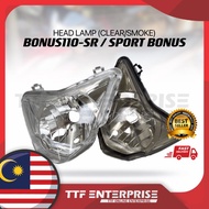 SYM BONUS110-SR / SPORT BONUS HEAD LAMP ASSY (CLEAR/SMOKE) BONUS-SR BONUS110 SR BONUS 110 SR BONUSSR