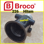 Lamp Holder Twin Socket Fitting Combination Lamp Plug 226 Broco Black SNI