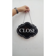 GANTUNGAN OPEN CLOSE SHOP BOARD OPEN CLOSE SIGN/ OPEN CLOSE SHOP HANGING/ OPEN CLOSE HANGING/ WELCOM