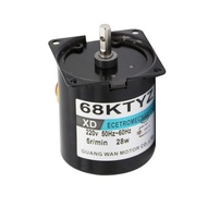 68Ktyz 68-KTYZ 28W Ac 220V Permanent Magnet Synchronous Reduction Motor 1 Rpm 2.5Rpm 5Rpm 10rpm 15Rp
