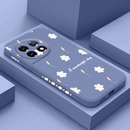 Creative Rain Daisy Phone Case For OnePlus 13R 13 12R 12 11R 11 10 10T 10R 5G Comfortable Feel Cover