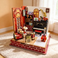 【PPXD】Music House Miniature 3D DIY House Kit DIY Miniature Doll House DIY Doll House DIY Model House
