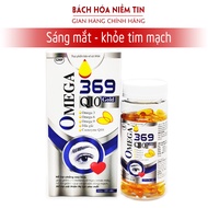 Viên uống Omega 369 Q10 gold - dầu cá dầu gấc dầu hoa anh thảo hỗ trợ giảm xơ vữa động mạch giảm kh