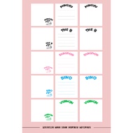 Seventeen Nana Tour Inspired Notepads (Part 2)