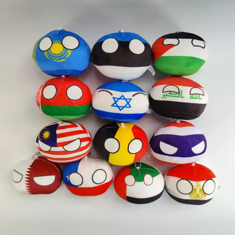 10cm Polandball pendant Kazakhstan Israel Palestine Iraq Egypt Chile Countryball anime peripheral gi