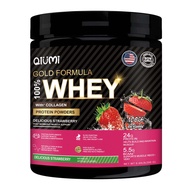 QiuMi Whey Protein Isolate เวย์โปรตีน เพิ่มมวลกล้ามเนื้อ 5.5g BCAA Chocolate Flavor 2.3LB