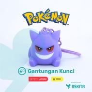 LOKAL GANTUNGAN Pokemon Gengar Keychain - Cute Mini - 3D Print Local