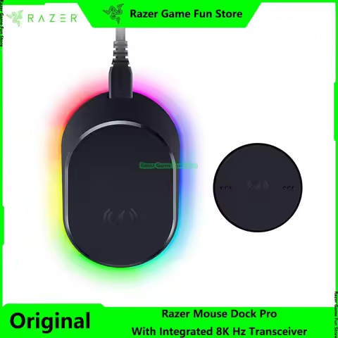 Razer Magnetic Wireless Mouse Charging Dock with Integrated 8KHz Transceiver For Basilisk V3 Pro 35K