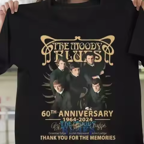 The Moody Blues 60Th Anniversary T Shirt 2024 Thank You For Memories