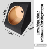 Box speaker 12 inch mobil miring