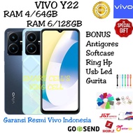 vivo y22 ram 4/64gb | ram 6/128gb garansi resmi vivo indonesia - hijau y22 ram 6/128