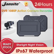 Jansite Hidden 1080P HD Motorcycle Waterproof DVR System Dual Lens