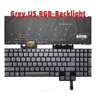 US Gray Backlit Keyboard for Lenovo Legion 5 16IRX9 83DG, Y7000P IRX9, R7000 APH9,Slim 5 16AHP9 16AR