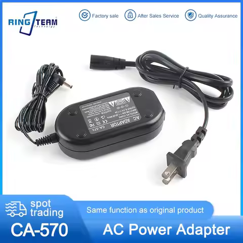 Power AC Adapter CA-570 CA570 CA570K for Canon Digital Camera XC10 ZR60 ZR65MC ZR70MC ZR80 ZR85 ZR90