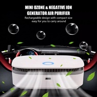 Portable Air Purifier Ozone Generator Negative Ion Deodorizer Sterilizer Odor Remover with 20-Min Ti