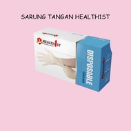 SARUNG TANGAN HEALTH1ST GLOVE HEALTH1ST POWDERED 240MM SARUNG TANGAN LATEX PAKAI BUANG PREMIUM HEALT