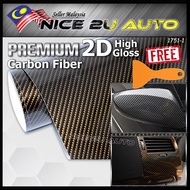152x152CM (5x5feet) 2D Gold Carbon Fiber Wrap Film Car Sticker ⚡READYSTOCK⚡