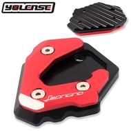 Motorcycle CNC Aluminum Kickstand Foot Side Stand Extension Support Plate Pad For Benelli Leoncino 5