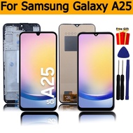 6.5" AMOLED For Samsung Galaxy A25 LCD Display Touch Screen Digitizer Assembly for Samsung A25 5G A2