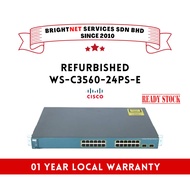 [READY STOCK] Refurbished Cisco WS-C3560-24PS-E Cisco Catalyst switch 3560 24 10/100 PoE + 2 SFP + I