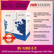 Hikvision DS-1LN5E-E/E CAT5E UTP Network Lan Cable Full Copper 305 meter CCTV CABLE (Grey Color)