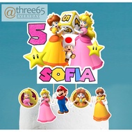 [SG SELLER] Custom Mario Kart Princess Peach &amp; Daisy Cake Topper Birthday Party Cupcake Decoration