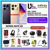 [NEW] Infinix Note 40 | Note 40 Pro 5G (RAM 8GB + ROM 256GB) Original INFINIX Malaysia