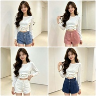 （DESENSE-DS22015）MLXL women's denim pants high waist versatile summer new style denim jeans shorts