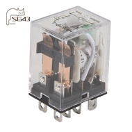DC 12V Coil 10A 240VAC 28VDC DPDT Electromagnetic Relay JQX-13F2Z