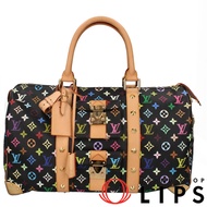 路易威登 Keepall 45 M92640顏色女士波士頓包，黑色（二手）