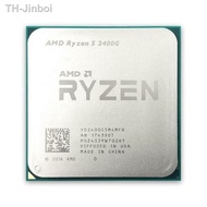 【hot】♕✾▽ Used Ryzen 5 2400G 3.6 GHz Quad-Core Eight-Thread 65W CPU Processor YD2400C5M4MFB Socket AM4