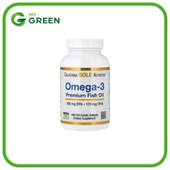 California Gold Nutrition Omega-3 Premium Fish Oil 100 Gelatin Softgels (Omega 3)