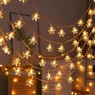 全城熱賣 - [6米40燈] LED雪花燈串 聖誕燈串 聖誕樹掛飾