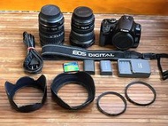 【Canon 一機二鏡】EOS 400D+10-22mm+28-135mm 單眼相機 鏡頭 二手品 配件全