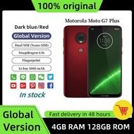 Original Motorola Moto G7 Plus 6.2 inches Octa-core Smartphone 4GB RAM 128GB ROM 16MP Rear Camera Snapdragon 636 Dual SIM Android Fingerprint Mobile Phone
