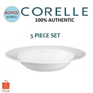 CORELLE Pasta Bowl 28oz / 828ml 5 Piece Set Dazzling White BIG SIZE