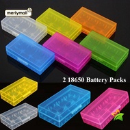 MERLYMALL 18650 Battery Box, Plastic Anti-slip Battery ,  Coloful Portable 4 AA AA Battery Holder St