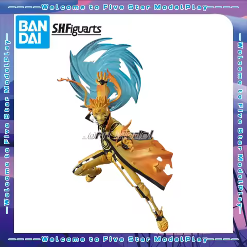 【FS】BANDAI S.H.Figuarts Naruto Uzumaki Naruto Mode Nine Lama Mode Action Figures Model Toys Gifts