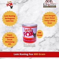 FOX Yellow Glue Promo Multipurpose Glue Hpl Shoe Glue Aibon FOX Glue 600 Gram Discount